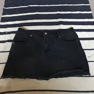 Wild fable black jean skirt size 18